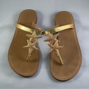 Lily Pulitzer for Target gold sandals size 7